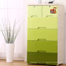 Fashion Green Kunststoff Schubladenschrank für Haus (206026)